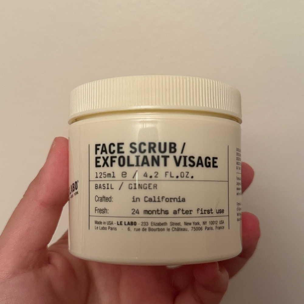 Le Labo Basil Ginger Face Scrub 125ml new
